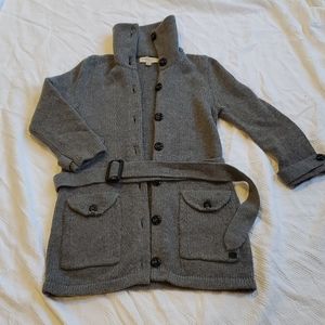 Burberry button front wool sweater